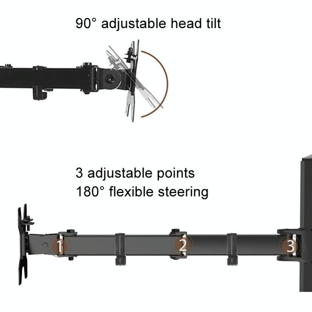 Rotatable Dual Screen Laptop Stand For Desktop-1915197932882235401