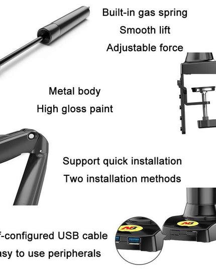 Adjustable Tv Monitor Bracket - Black 17-30 Inches-1915196877280776194