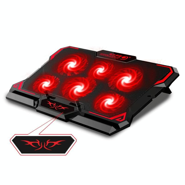 6-Fan Usb Gaming Laptop Cooler With Ports-1915196969899397120
