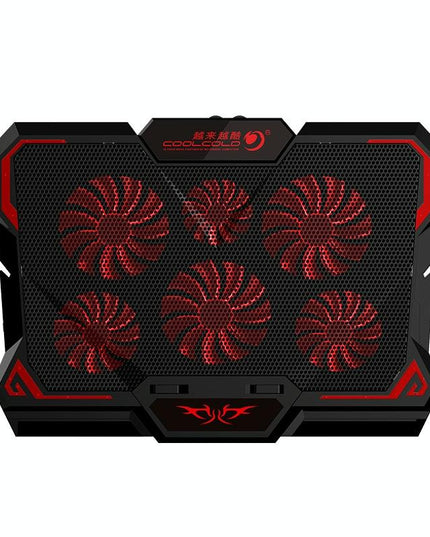 6-Fan Usb Gaming Laptop Cooler With Ports-1915196969899397121