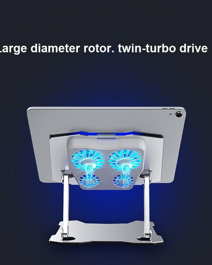 Aluminum Laptop Cooling Stand With 4 Fans-1915198421363462146
