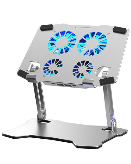 Aluminum Laptop Cooling Stand With 4 Fans-1915198421363462151