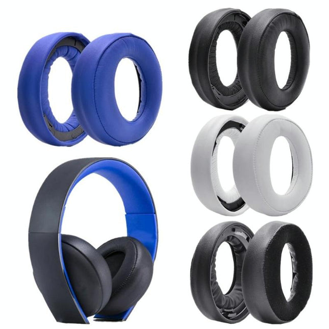 2-Pack Headphone Sponge Covers For Sony Ps3 / Ps4 7.1 Gold - Gray-1915198388794691585