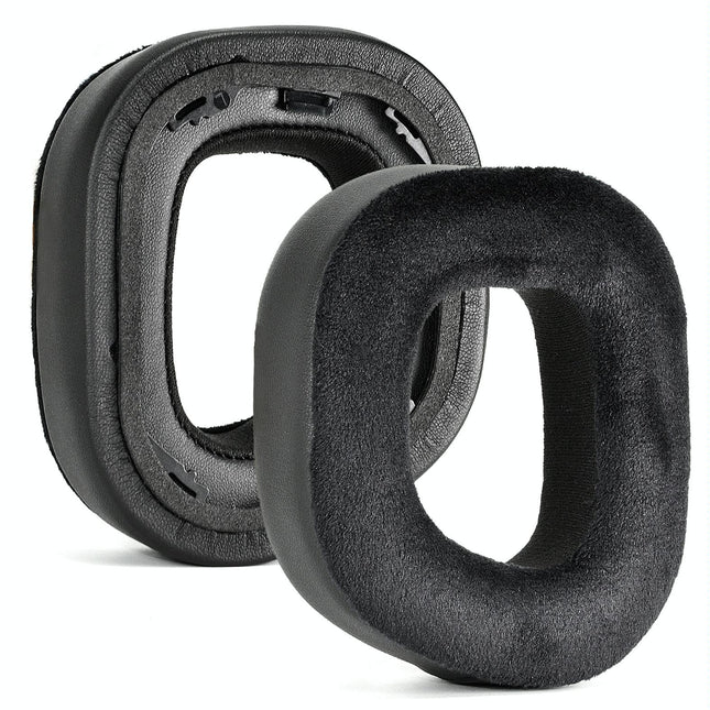 Pair Of Plush Earmuffs For Corsair Hs80 Rgb Headphones - Leather & Velvet-1915198089271054336
