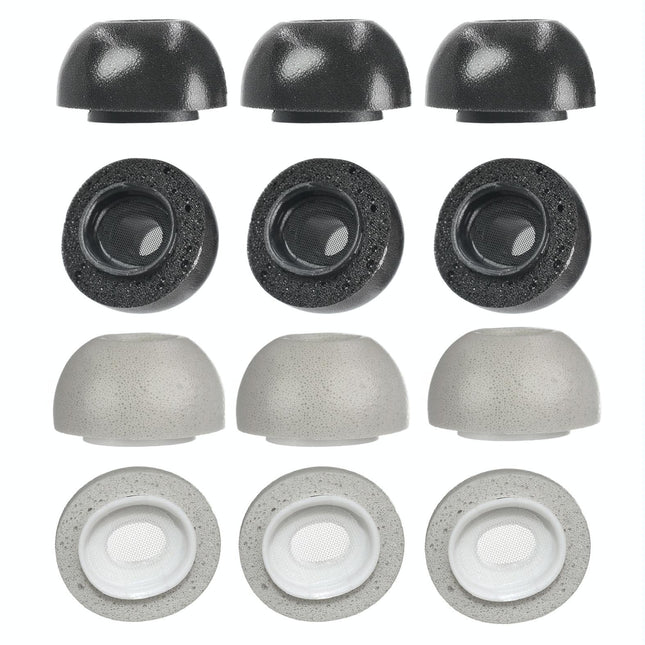 2-Pack Memory Foam Ear Tips For Tws Airpods Pro - Black Large-1915198291813994497