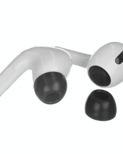 2-Pack Memory Foam Ear Tips For Tws Airpods Pro - Black Large-1915198291813994501