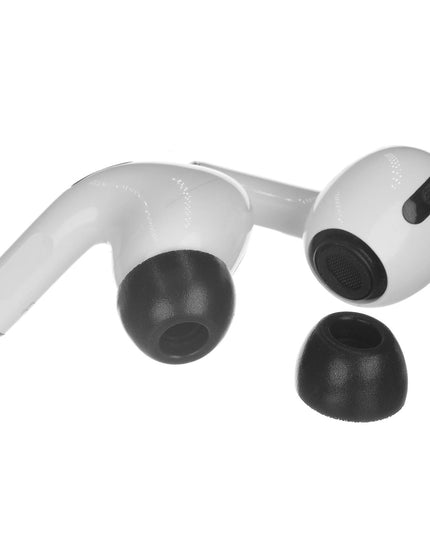 2-Pack Memory Foam Ear Tips For Tws Airpods Pro - Black Small-1915197969896968197
