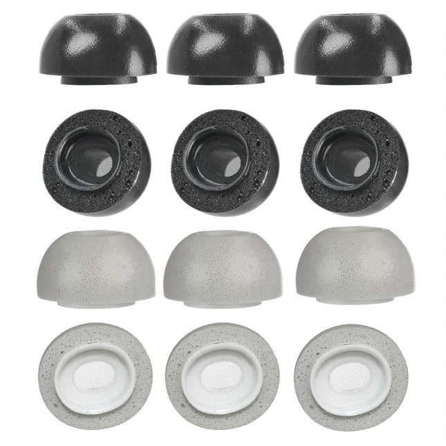 2-Pack Memory Foam Ear Caps For Tws Airpods Pro - Medium Gray-1915197625511055361