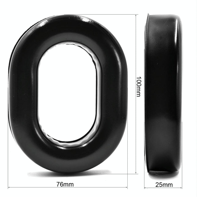 2-Pack Foam Headphone Covers For David Clark H10 - Black Gel-1915196849971662850