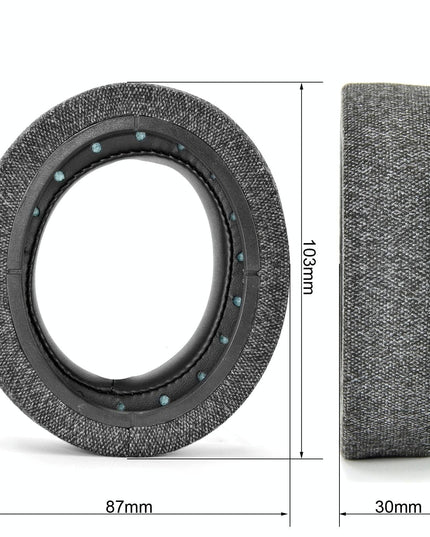2-Pack Earpads For Corsair Hs Pro Series - Gray Linen & Leather-1915196942636421122