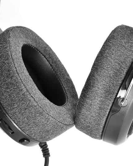 2-Pack Earpads For Corsair Hs Pro Series - Gray Linen & Leather-1915196942636421124