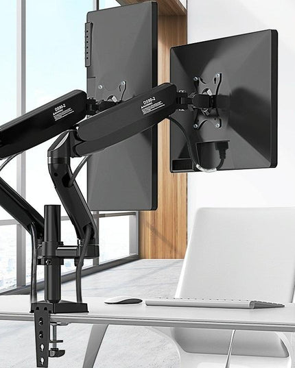 Double Screen Desktop Monitor Bracket - Air Pressure Lift-1915197296463712263