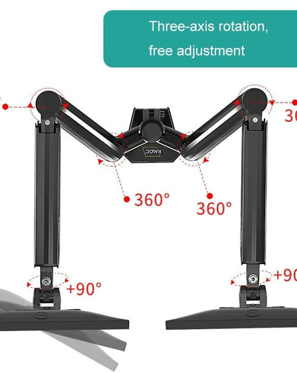 Double Screen Desktop Monitor Bracket - Air Pressure Lift-1915197296463712259