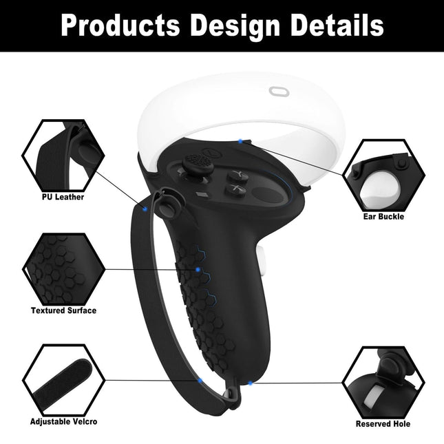 Protective Silicone Cover For Oculus Quest 2 - Anti Collision-1915196696162340867