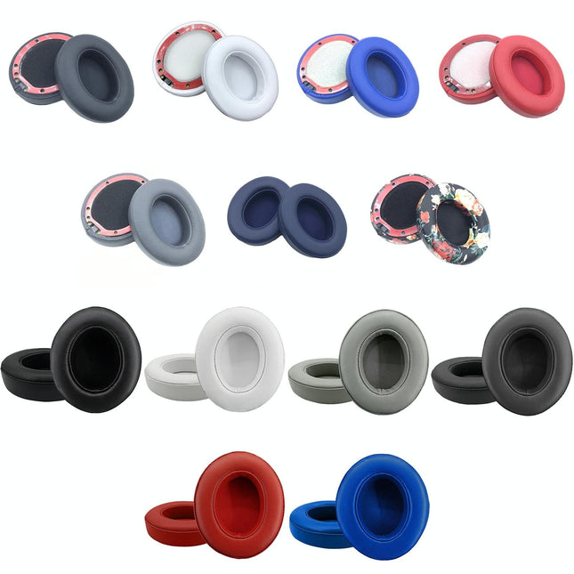 2-Pack Soft Leather Headphone Covers For Beats Studio 2 / 3 - White-1915198130593337345