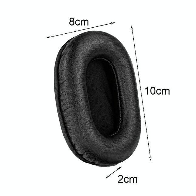 2-Pack Headset Earmuffs For Sony Mdr-7506 / V6 / 900St - Gray Stitching-1915198306221428738