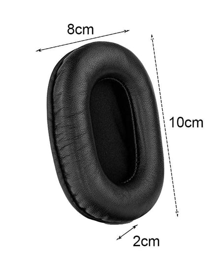 2-Pack Headset Earmuffs For Sony Mdr-7506 / V6 / 900St - Brown Stitching-1915197811440357378