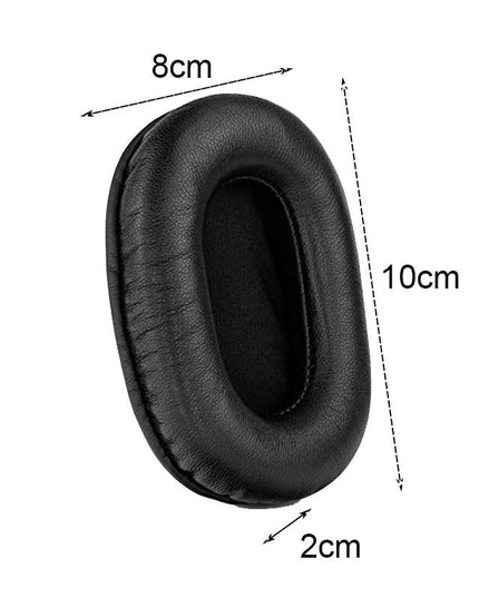 2-Pack Black Lambskin Headset Earmuffs For Sony Mdr-7506 / V6 / 900St-1915198002226663426