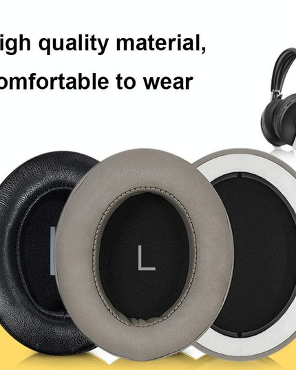2-Pack Breathable Headphone Earmuffs For Sennheiser Momentum 3 - Gold Lambskin With Buckle-1922443446459699201