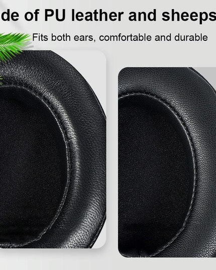 2-Pack Breathable Headphone Earmuffs For Sennheiser Momentum 3 - Gold Lambskin With Buckle-1922443446459699202