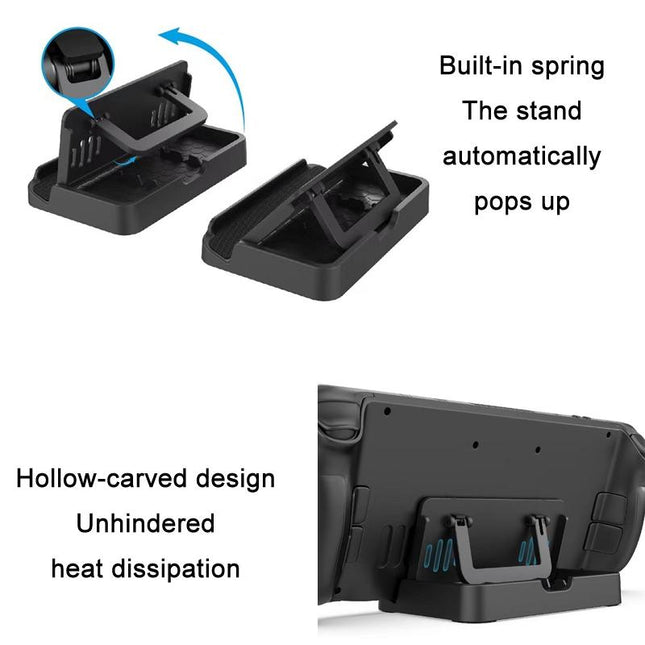 Adjustable Folding Stand + Trackpad Sticker Set For Steam Deck-1915197747150065667