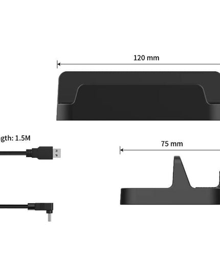 Steam Deck Console Holder + Charging Cable Set 2 Pcs-1915196920578576386