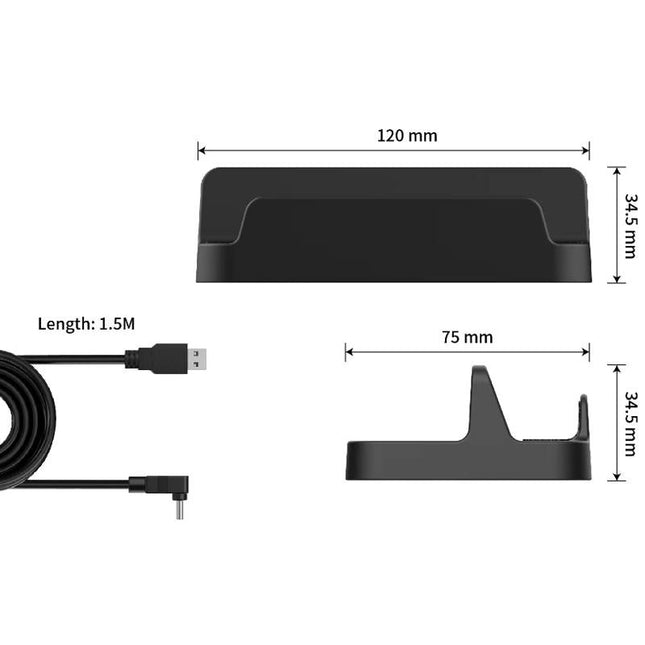 Steam Deck Console Holder + Charging Cable Set 2 Pcs-1915196920578576386