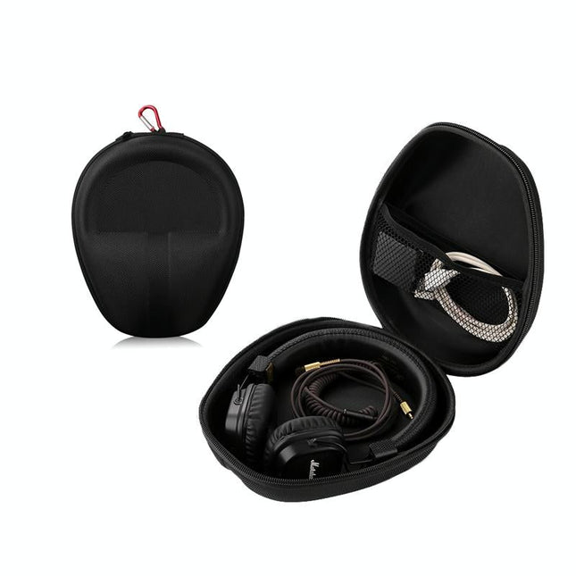 Compact Headphone Storage Bag - Black-1915198099429658624