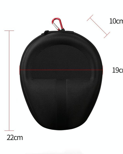 Compact Headphone Storage Bag - Black-1915198099429658625