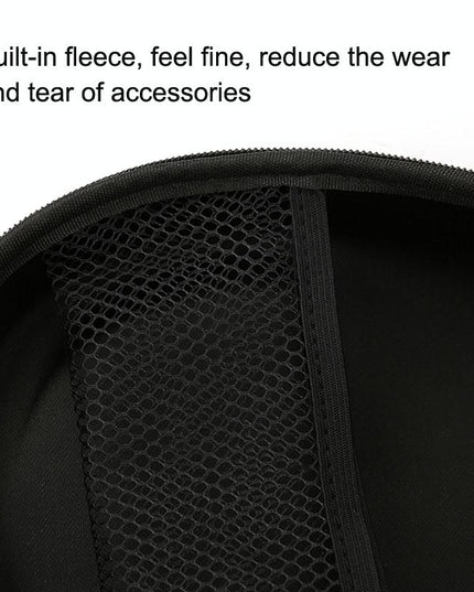 Compact Headphone Storage Bag - Black-1915198099429658627