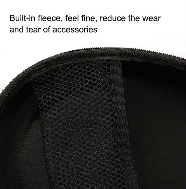 Compact Headphone Storage Bag - Black-1915198099429658627
