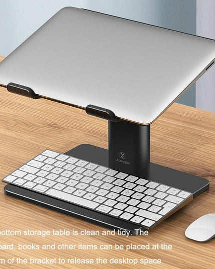 Black Portable Aluminum Laptop Support - Lifting And Raising-1915196962995572740