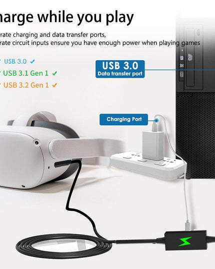 5M Usb To Type C Cable For Meta Quest Pro Vr Headset-1922443389412970498