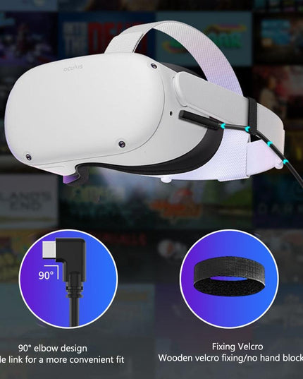 5M Usb To Type C Cable For Meta Quest Pro Vr Headset-1922443389412970500