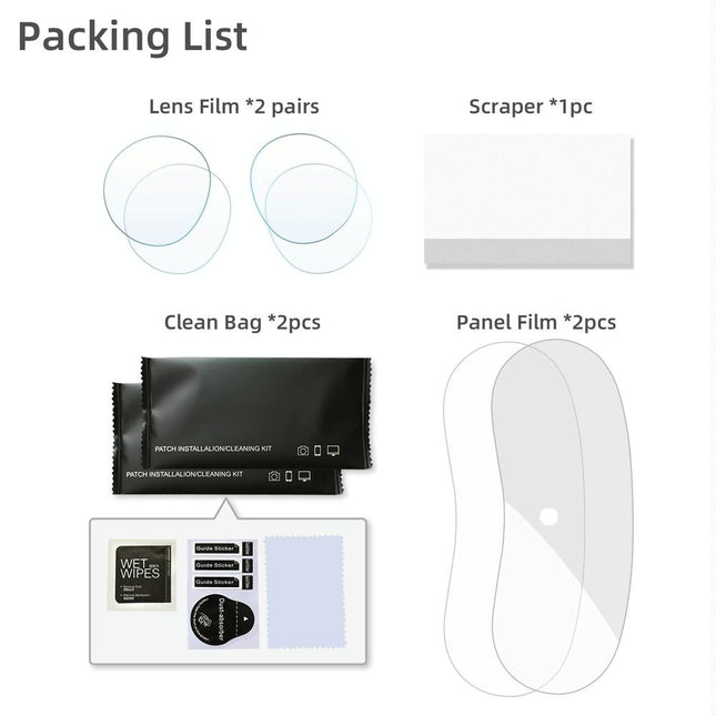 Pico 4 Vr Lens Panel Film Set - 2 Pairs-1915198236528873473