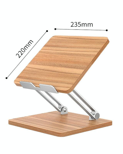 Adjustable Wooden Laptop Stand - Darkwood-1915196936886030338