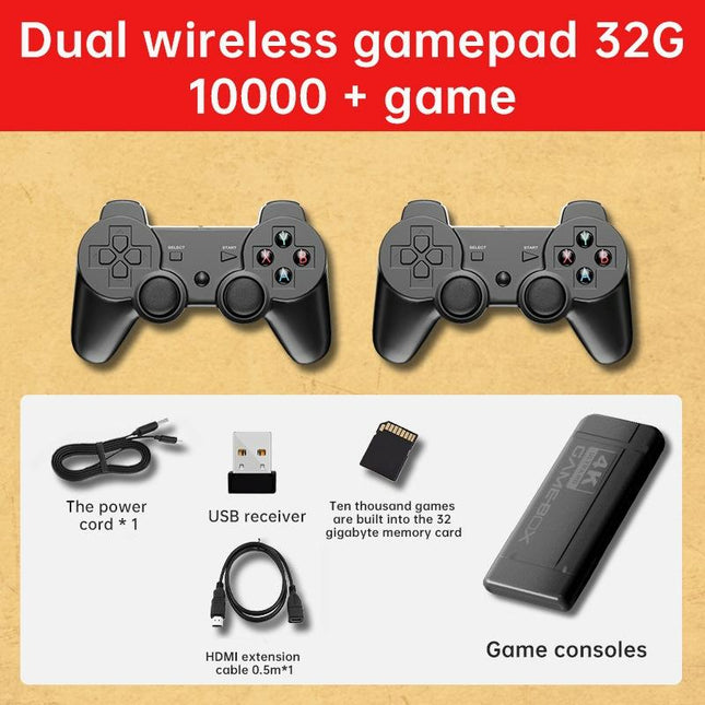 Wireless K9 Game Console With 100000 Built-In Games Double Battle 32G Storage-1915197949747531777
