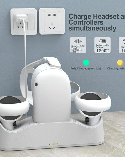 Meta Quest Magnetic Charger With Vr Grip-1922443395876392964