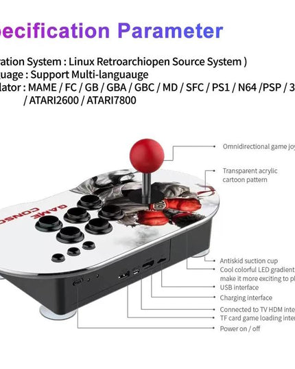 Wireless Handle 4K Tv Console With 10000 Games & Joystick-1915197429112770562