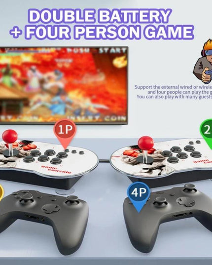 Wireless Handle 4K Tv Console With 10000 Games & Joystick-1915197429112770566