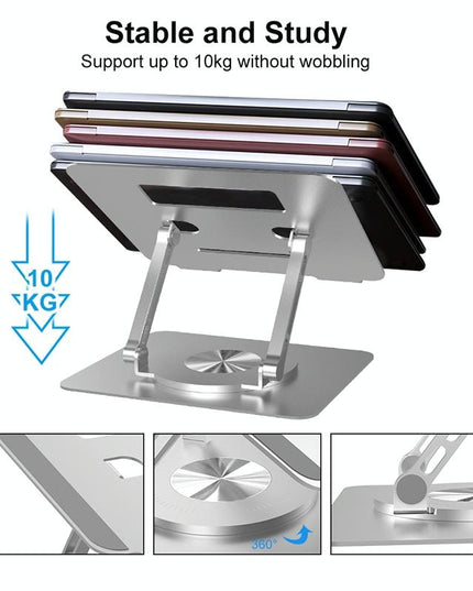 Foldable Rotating Laptop Cooling Stand - Multifunctional-1915197822030974977