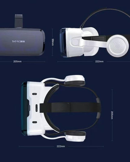 Wireless 3D Vr Headset With Bluetooth - Compact-1915197987122974723