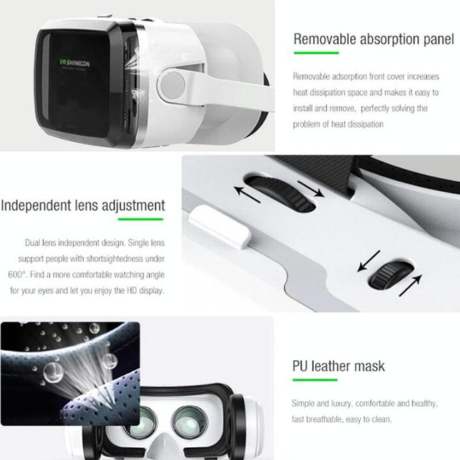 Wireless 3D Vr Headset With Bluetooth - Compact-1915197987122974724
