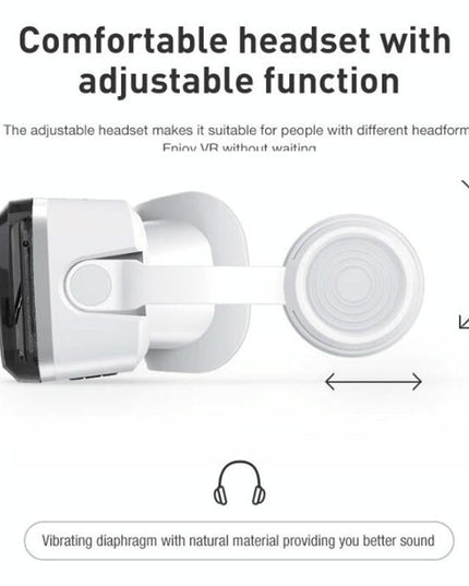 Wireless 3D Vr Headset With Bluetooth - Compact-1915197987122974725