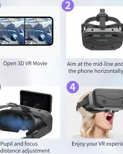 Mobile Vr Glasses - 3D Virtual Reality-1915196819772674054