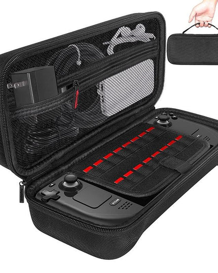 Steam Deck Handheld Console Storage Bag - Hard Eva Oxford Cloth - Black-1915196963310145536