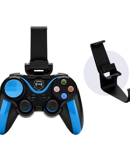 Wireless Bluetooth Game Handle For Android / Ios Phones With Holder - Blue / Black-1915196892803895297