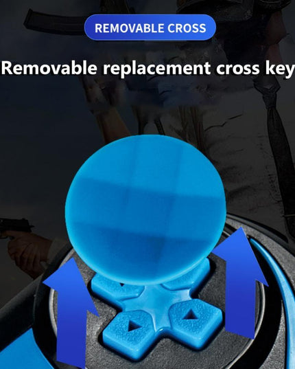 Wireless Bluetooth Game Handle For Android / Ios Phones With Holder - Blue / Black-1915196892803895299