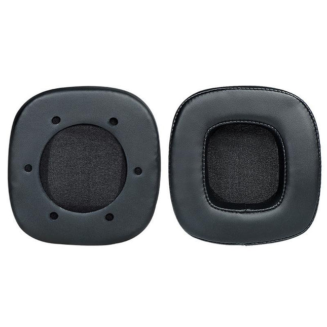 Breathable Sponge Headphone Covers - Black Leather 1 Pair-1915197980349173760