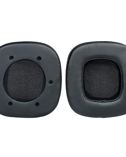 Breathable Sponge Headphone Covers - Black Leather 1 Pair-1915197980349173765
